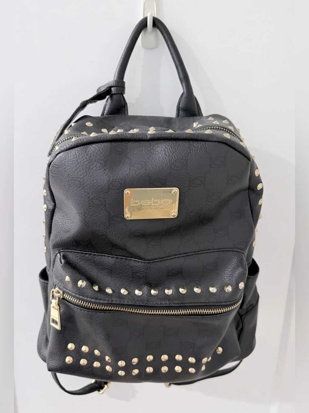 bebe Studded Mini Backpack Purse